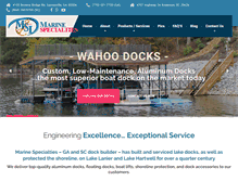Tablet Screenshot of marinespecialties.net